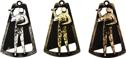 Dart Medaille goud-zilver-brons MTL774
